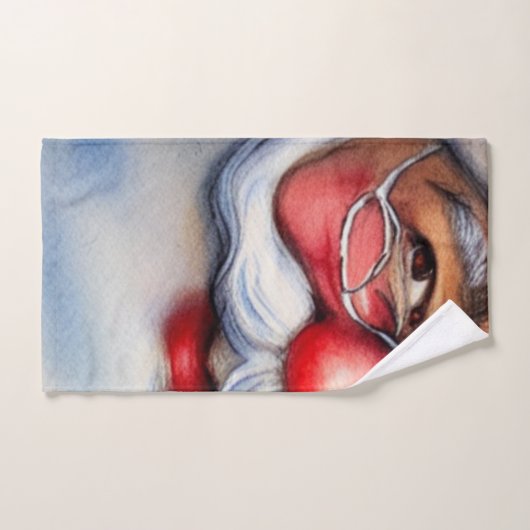 Santa Claus Badhandtuch Set (Handtuch)
