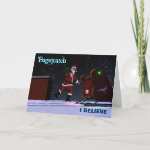 Santa Claus - Bagsquatch Feiertagskarte