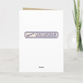 Santa Claus - Bagsquatch Feiertagskarte (Rückseite)