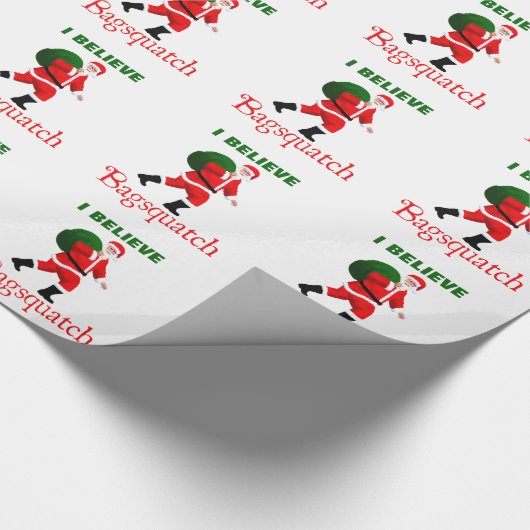 Santa Claus - Bagsquatch Geschenkpapier (Ecke)