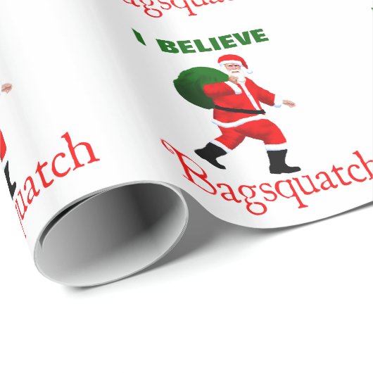 Santa Claus - Bagsquatch Geschenkpapier (Rolleneckpunkt)