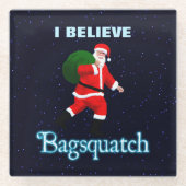 Santa Claus - Bagsquatch Glasuntersetzer (Vorderseite)