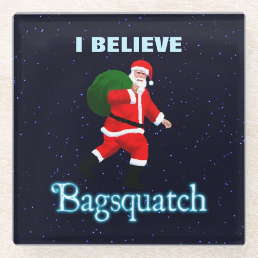 Santa Claus - Bagsquatch Glasuntersetzer (Vorderseite)