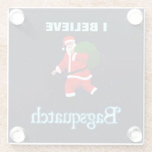 Santa Claus - Bagsquatch Glasuntersetzer (Rückseite)