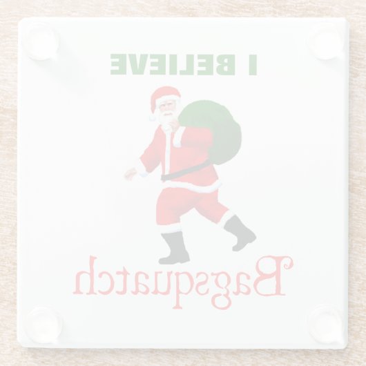 Santa Claus - Bagsquatch Glasuntersetzer (Rückseite)