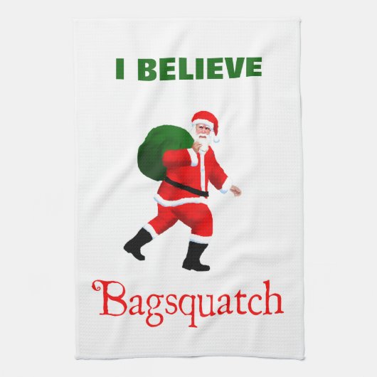 Santa Claus - Bagsquatch Handtuch (Vertikal)