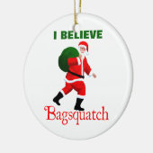 Santa Claus - Bagsquatch Keramikornament (Links)