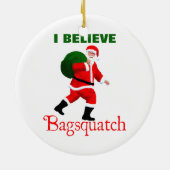 Santa Claus - Bagsquatch Keramikornament (Hinten)