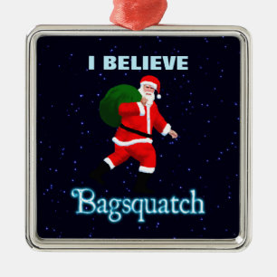 Santa Claus - Bagsquatch Ornament Aus Metall