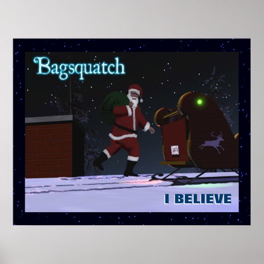 Santa Claus - Bagsquatch Poster (Vorne)