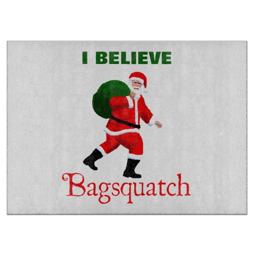 Santa Claus - Bagsquatch Schneidebrett (Vorderseite)