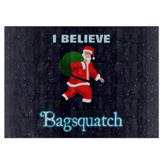 Santa Claus - Bagsquatch Schneidebrett (Vorderseite)