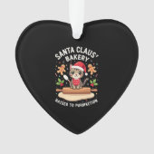 Santa Claus Bakery Kneaded To Purrfection Christma Ornament (Vorderseite)