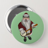 Santa Claus Banjo Button (Vorne & Hinten)