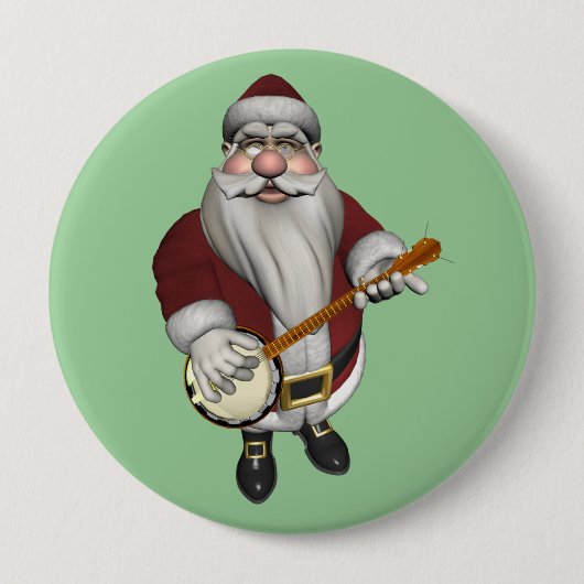 Santa Claus Banjo Button (Vorderseite)