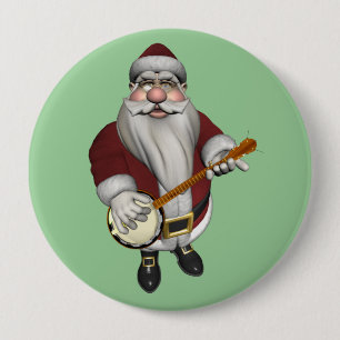 Santa Claus Banjo Button