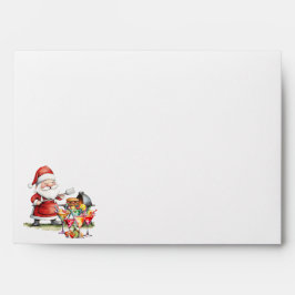 Santa Claus barbecue and drinks Christmas in July