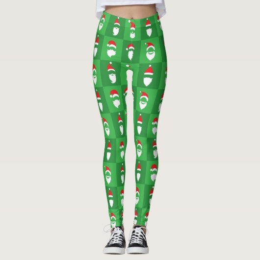 Santa Claus Bart Leggings (Vorderseite)