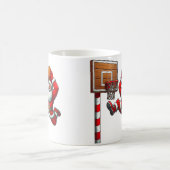 Santa Claus Basketball Player Christmas Xmas Kaffeetasse (Mittel)