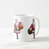 Santa Claus Basketball-Spieler Kaffeetasse (VorderseiteRechts)