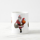 Santa Claus Basketball-Spieler Kaffeetasse (Mittel)