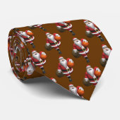 Santa Claus Basketball-Spieler Krawatte (Gerollt)