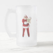 Santa Claus Beer Stein Mattglas Bierglas (Links)