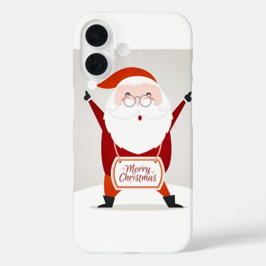 Santa Claus Begrüßung Case-Mate iPhone Hülle (Rückseite)