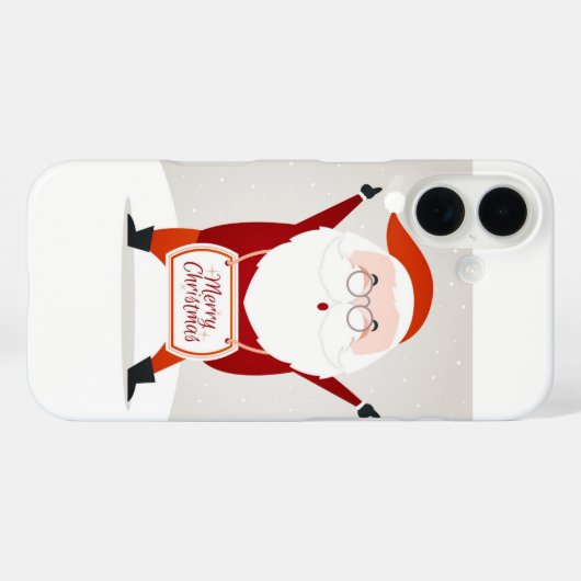 Santa Claus Begrüßung Case-Mate iPhone Hülle (Rückseite (Horizontal))
