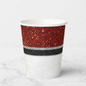 Santa Claus Belt and Buckle - Frohe Weihnachten Pappbecher (Rückseite)