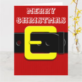 Santa Claus Belt Karte (Gelbe Blume)