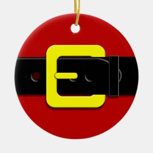 Santa Claus Belt Keramik Ornament (Vorne)