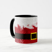 Santa Claus Belt Niedliche Weihnachtsfeier Tasse (Vorderseite Links)
