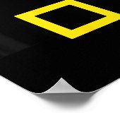 Santa Claus Belt Suit Funny Halloween Christmas Co Poster (Ecke)