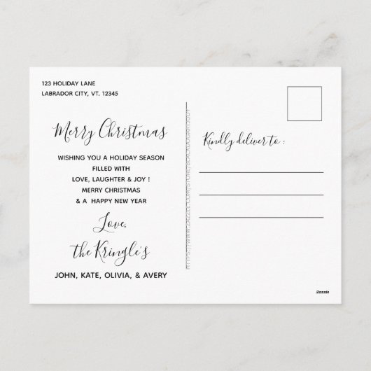 Santa Claus Black Labrador Weihnachten Niedlicher (Rückseite)