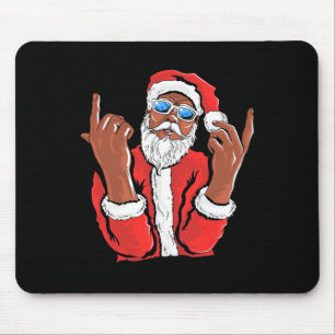 Santa Claus Black Man WeihnachtsWeihnachtsfeiertag Mousepad