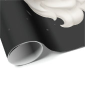 Santa Claus Black Xmas Santa Afro African American Geschenkpapier (Rolleneckpunkt)