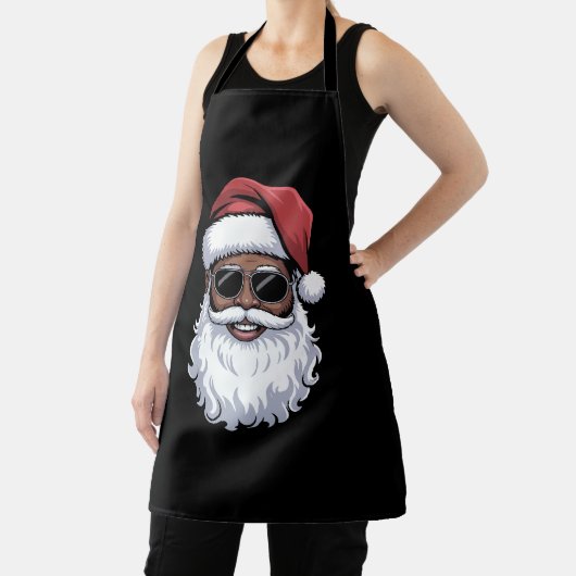 Santa Claus Black Xmas Santa Afro African American Schürze (InSitu)