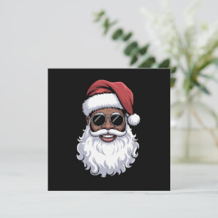 Santa Claus Black Xmas Santa Afro American Einladung