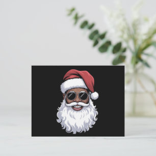Santa Claus Black Xmas Santa Afro American Feiertagspostkarte