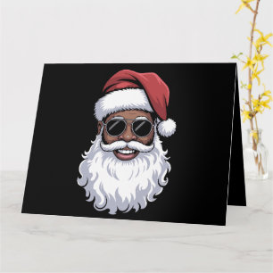 Santa Claus Black Xmas Santa Afro American Karte