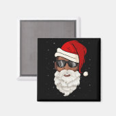 Santa Claus Black Xmas Santa Afro American Magnet (Vorderseite/Rückseite)