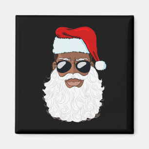 Santa Claus Black Xmas Santa Afro American Magnet