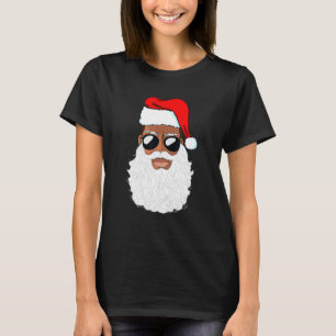 Santa Claus Black Xmas Santa Afro American T-Shirt