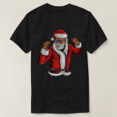 Santa Claus Black Xmas Santa Afro American T-Shirt (Design vorne)