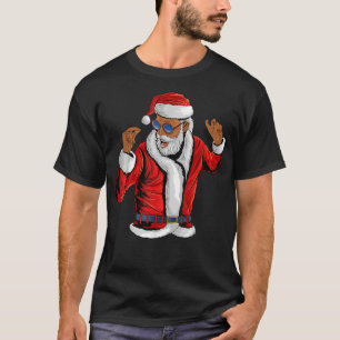 Santa Claus Black Xmas Santa Afro American T-Shirt