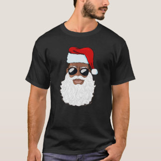 Santa Claus Black Xmas Santa Afro American T-Shirt