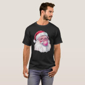 Santa Claus Blasebalgum Pink Sonnenbrille Chr T-Shirt (Vorne ganz)