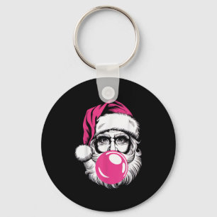 Santa Claus Blasen Blase Gum Funny Christmas Xma Schlüsselanhänger