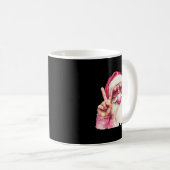 Santa Claus Blowing Bubble Gum Nk Sungles Christma Kaffeetasse (VorderseiteRechts)